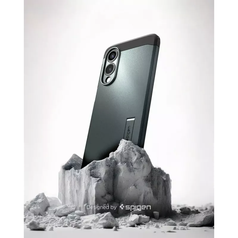 Cover Spigen Galaxy S25 Edge Tough Armor AI Abyss verde
