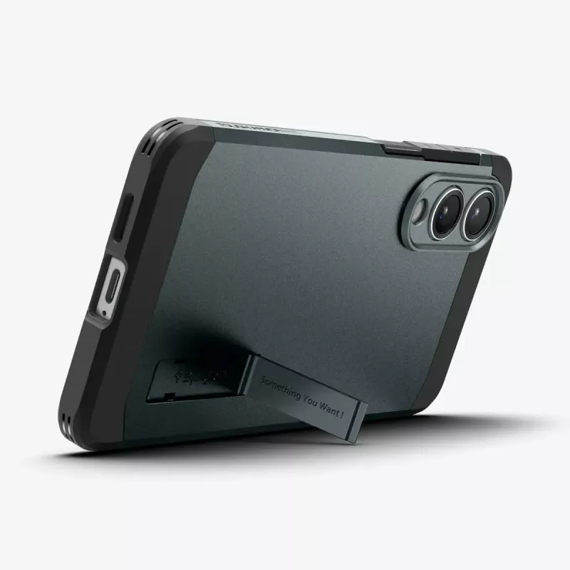 Cover Spigen Galaxy S25 Edge Tough Armor AI Abyss verde