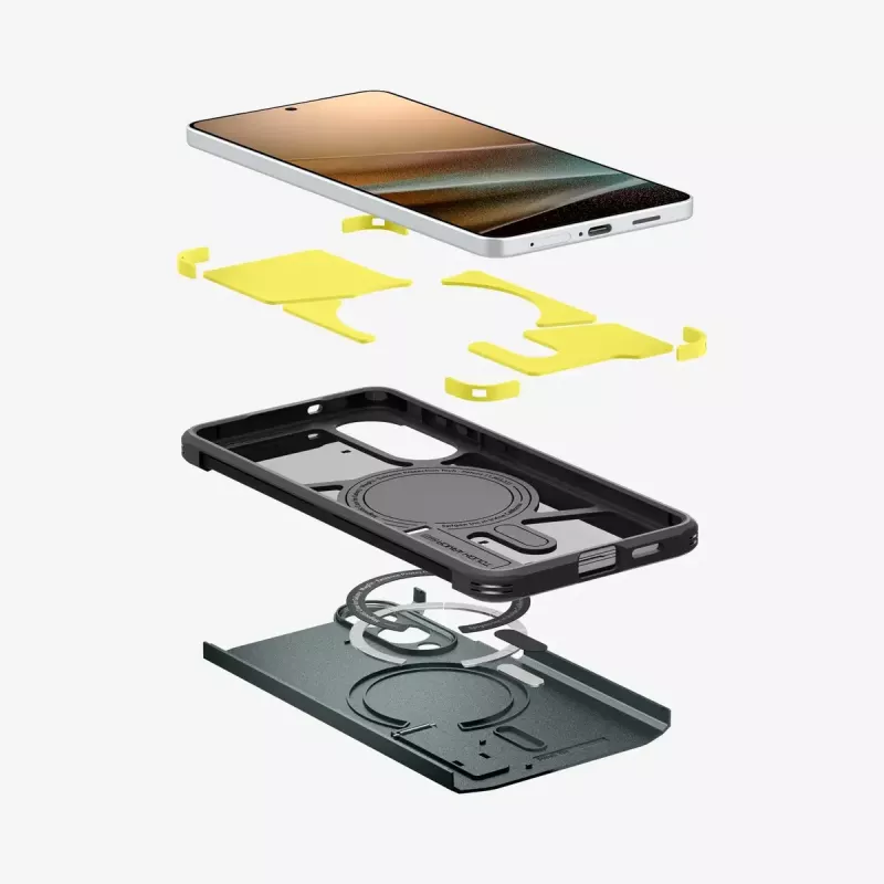 Cover Spigen Galaxy S25 Edge Tough Armor AI Abyss verde