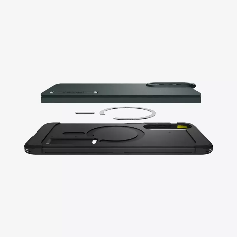 Cover Spigen Galaxy S25 Edge Tough Armor AI Abyss verde