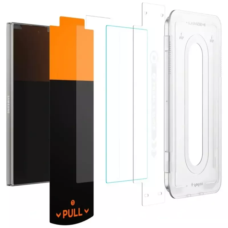 Pellicola protettiva per display Spigen Glas.TR EZ FIT Pro per Samsung Galaxy Z Fold 7 — trasparente, 2 pezzi