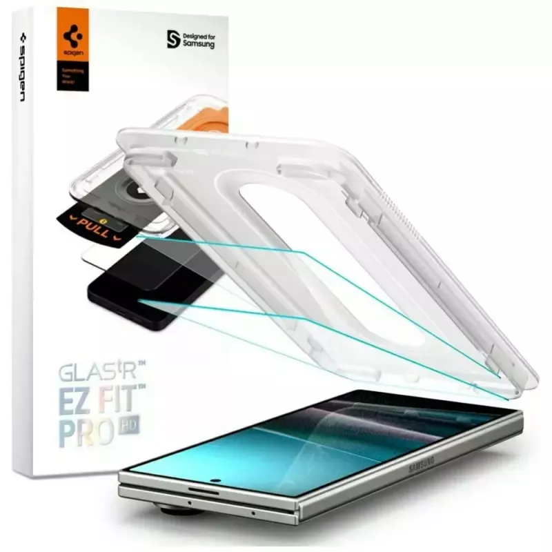 Pellicola protettiva per display Spigen Glas.TR EZ FIT Pro per Samsung Galaxy Z Fold 7 — trasparente, 2 pezzi
