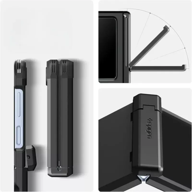 Custodia protettiva Spigen Tough Armor Pro Mag per Galaxy Z Flip 7 FE — nero