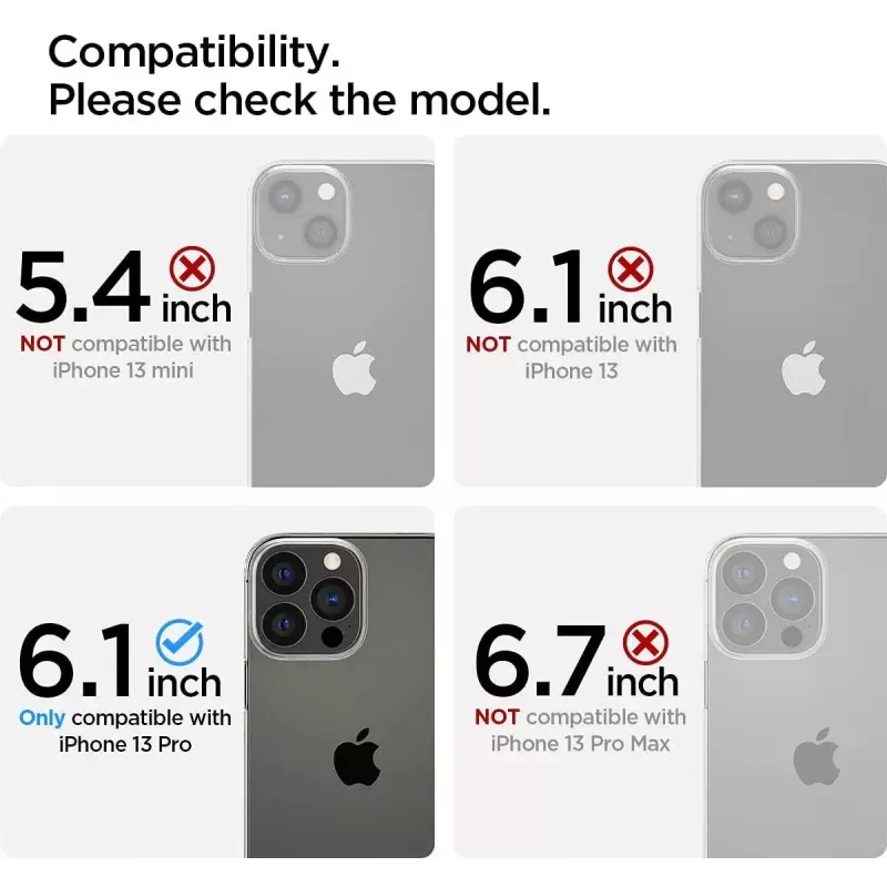 Protezione display Spigen AGL03391 per Apple iPhone 13/13 Pro in vetro temperato