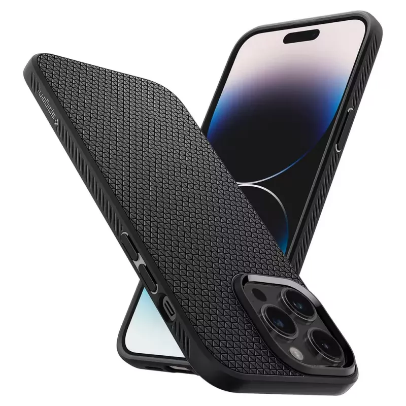 Custodia Spigen Liquid Air iPhone 14 Pro Max 17 cm nero