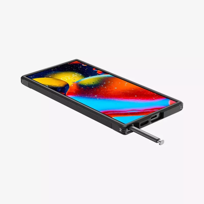 Custodia per cellulare Spigen Tough Armor nero Galaxy S24 Ultra 17,3 cm