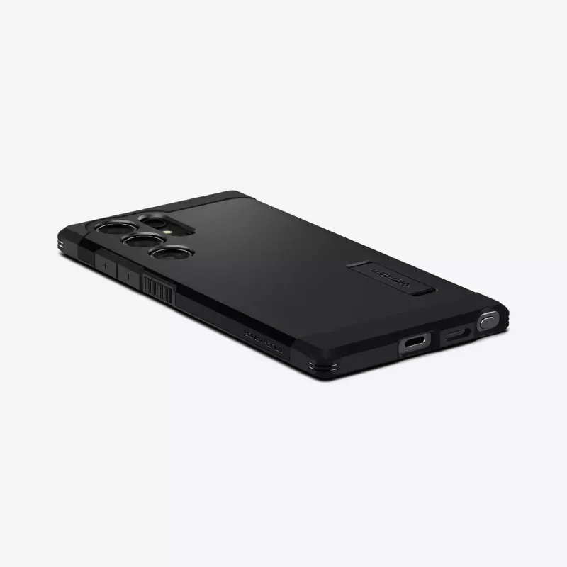 Custodia per cellulare Spigen Tough Armor nero Galaxy S24 Ultra 17,3 cm