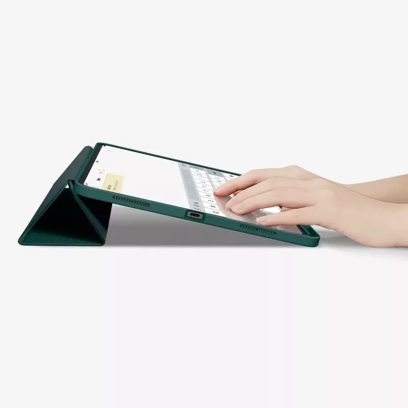 Custodia flip Spigen Urban Fit 33 cm (13 pollici) per iPad Pro 2024 verde