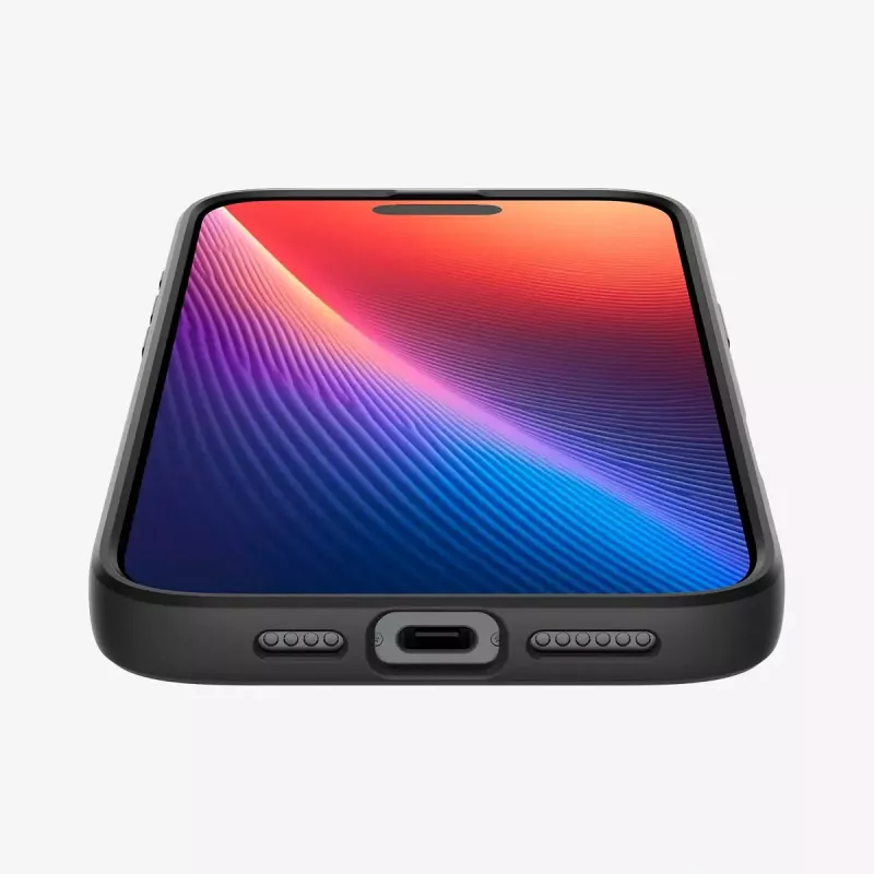 Custodia Spigen Liquid Air iPhone 16 Pro Max 17,5 cm nero