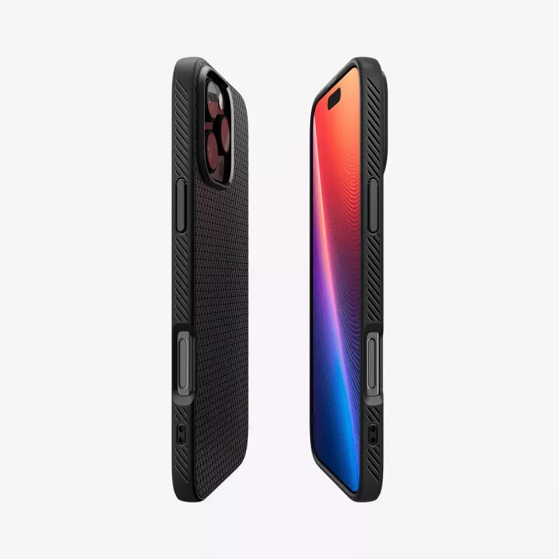 Custodia Spigen Liquid Air iPhone 16 Pro Max 17,5 cm nero