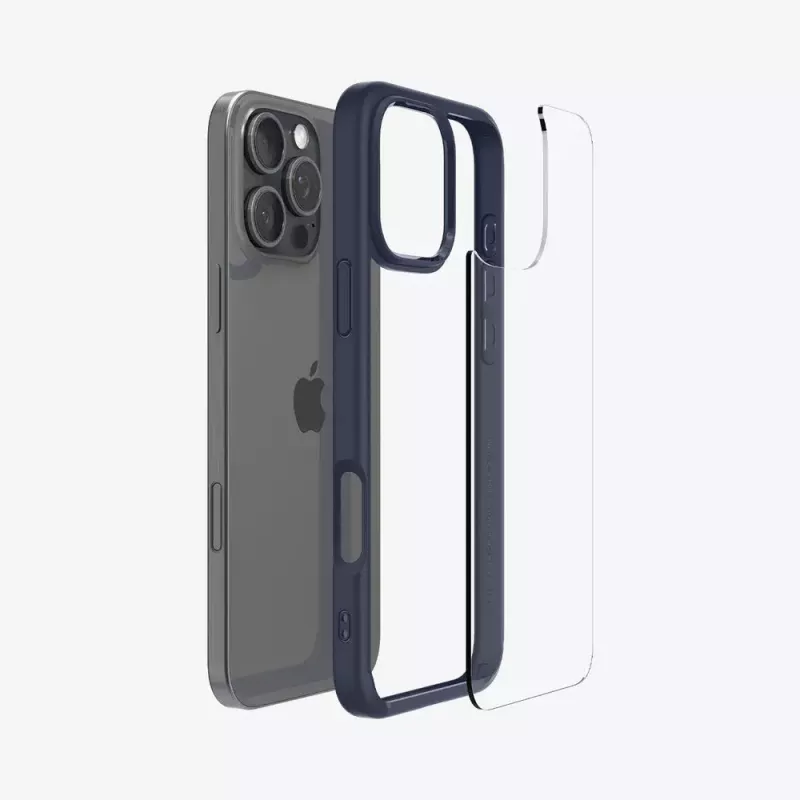 Custodia Spigen Ultra Hybrid iPhone 16 Pro Max 17,5 cm blu navy
