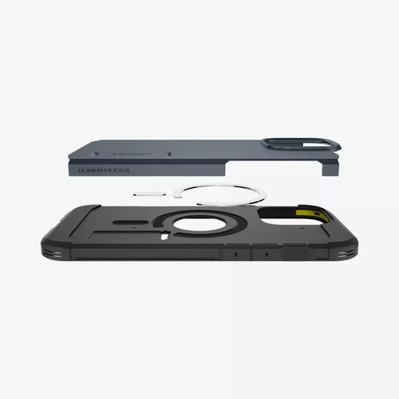 Custodia per cellulare Spigen Tough Armor AI grigio per iPhone 16 Pro Max