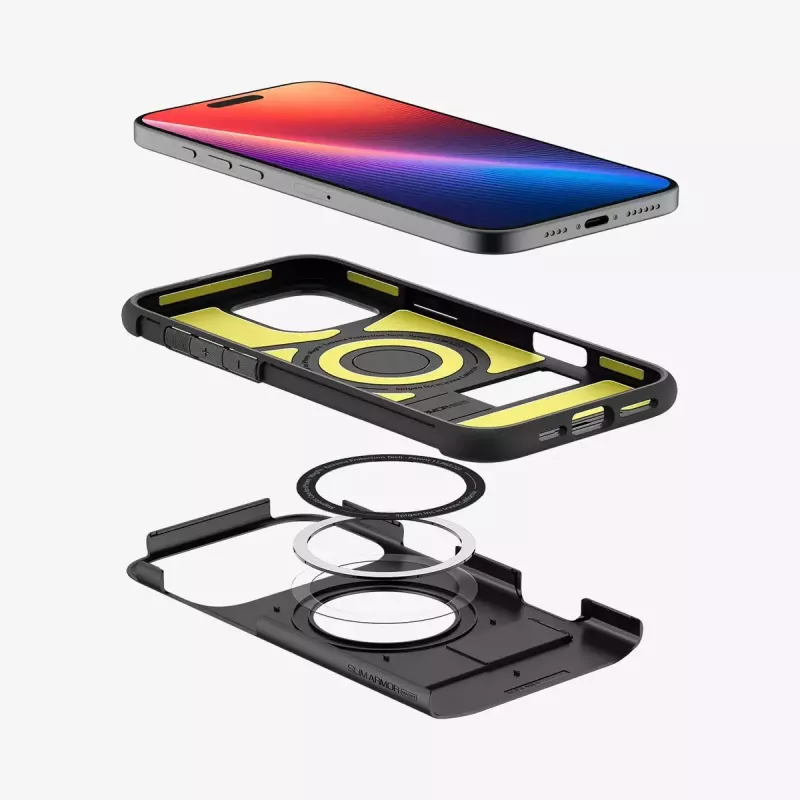Custodia per cellulare Spigen Slim Armor (MagFit) nero 17,5 cm
