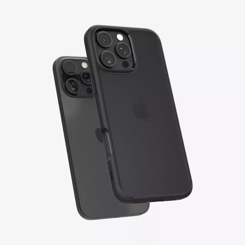 Custodia per cellulare Spigen Ultra Hybrid nero per iPhone 16 Pro 6,3 pollici