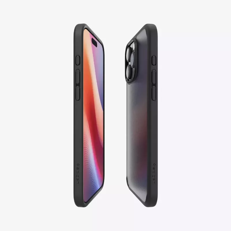 Custodia per cellulare Spigen Ultra Hybrid nero per iPhone 16 Pro 6,3 pollici