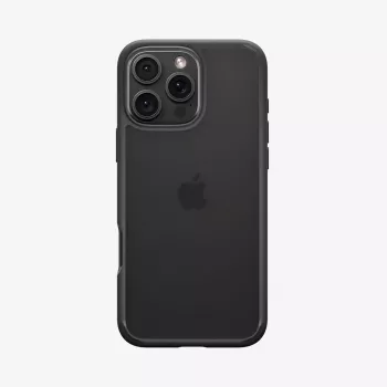 Custodia per cellulare Spigen Ultra Hybrid nero per iPhone 16 Pro 6,3 pollici