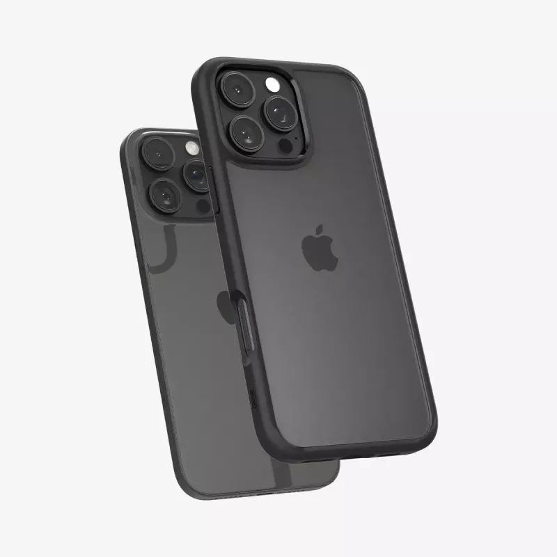 Custodia per cellulare Spigen Ultra Hybrid nero per iPhone 16 Pro