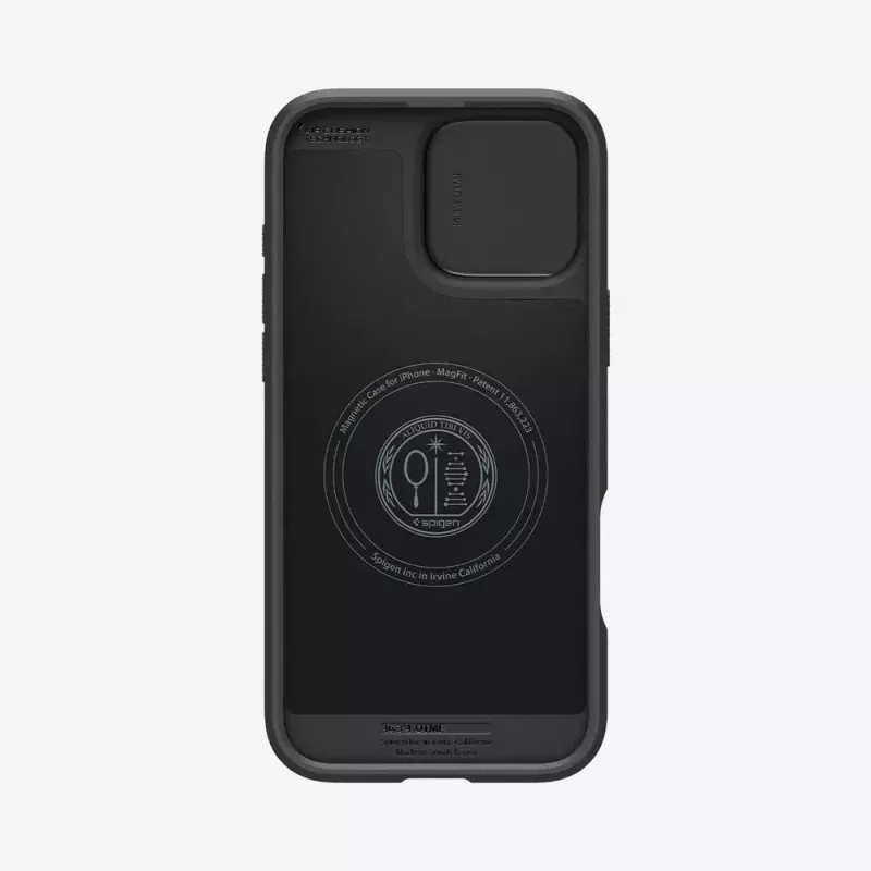 Custodia per cellulare Spigen Optik Armor nero per iPhone 16 Pro