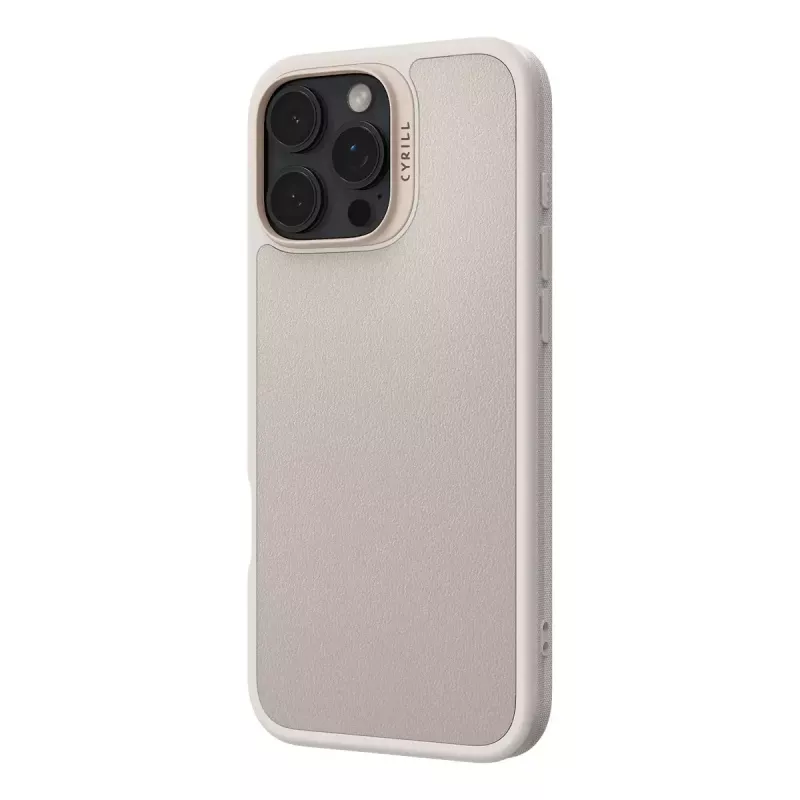Cover CYRILL Kajuk Mag custodia iPhone 16 Pro Max crema monocromatico