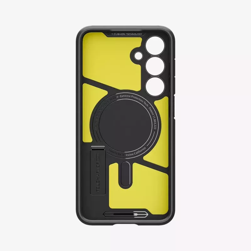 Cover Spigen Tough Armor Galaxy S24 FE nero supporto da tavolo