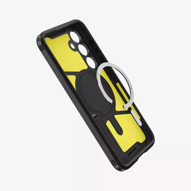 Cover Spigen Tough Armor Galaxy S24 FE nero supporto da tavolo