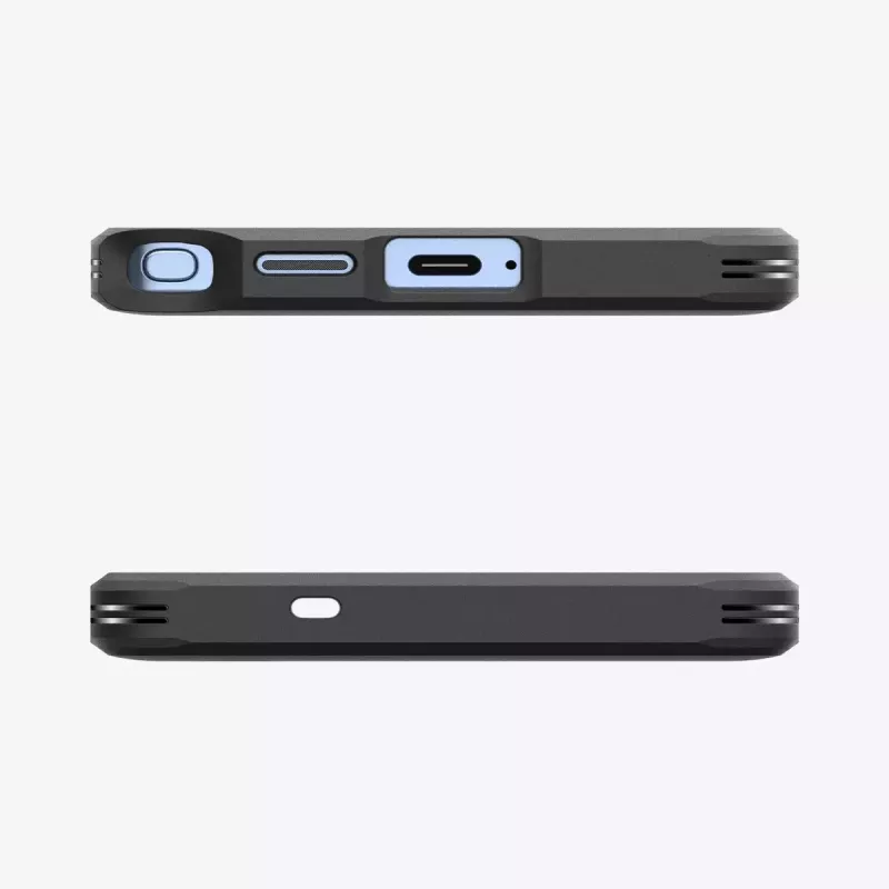 Cover Spigen Galaxy S25 Ultra Tough Armor AI nero supporto da tavolo