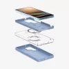 Cover Spigen Galaxy S25 Ultra Silicone Fit MagFit blu zaffiro
