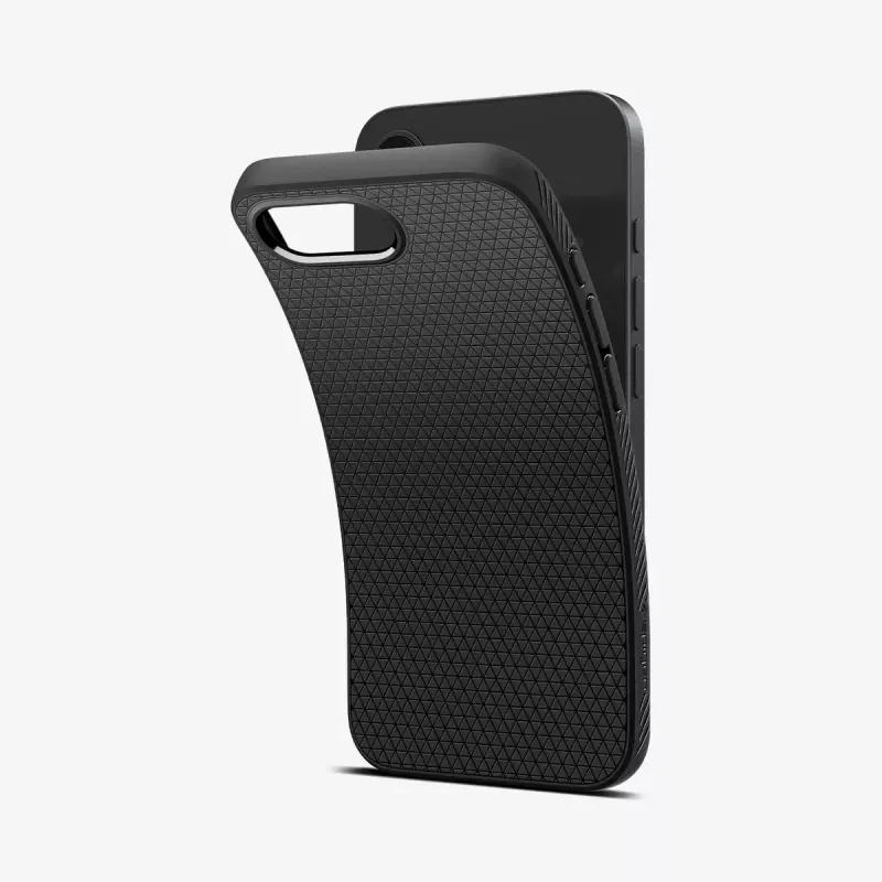 Cover Spigen Liquid Air iPhone 16e custodia nero opaco