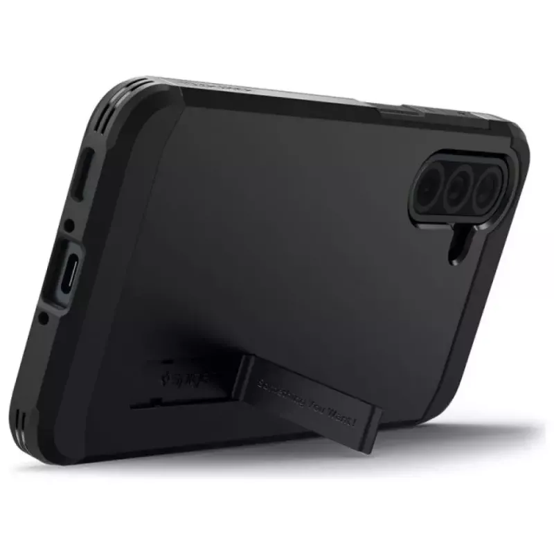 Custodia protettiva Spigen Tough Armor per Samsung Galaxy A36 5G – doppio strato, nero