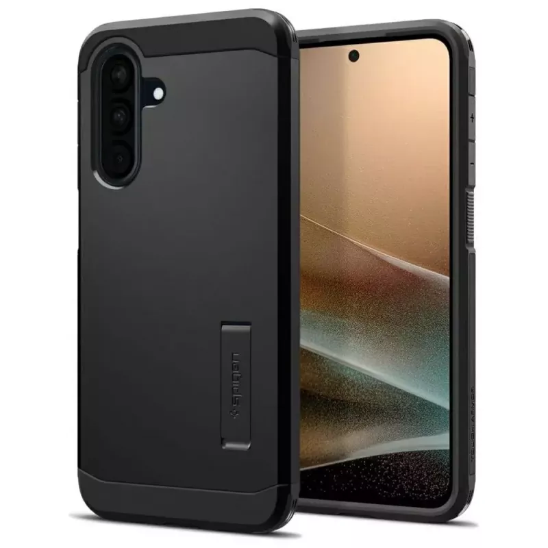 Custodia protettiva Spigen Tough Armor per Samsung Galaxy A36 5G – doppio strato, nero