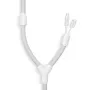 Organizzatore per cavi BlueLounge Soba, bianco – tappetino da scrivania per gestione cavi