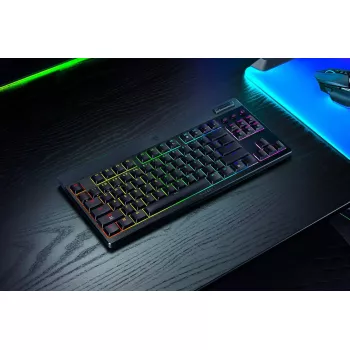 Tastiera Razer BlackWidow V4 Low-Profile Tenkeyless HyperSpeed Gaming USB RF Wireless Bluetooth QWERTY US International nero