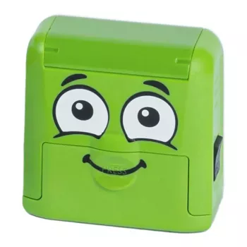 Timbro rettangolare Colop Marky verde per carta e tessuto
