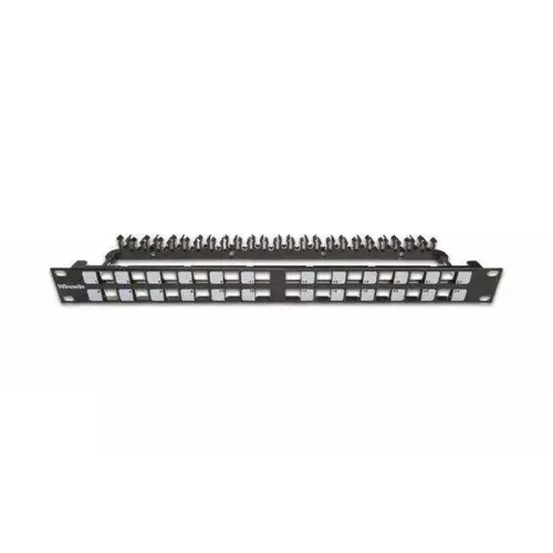 Patch panel 1U Wirewin WKS PANEL 24 nero