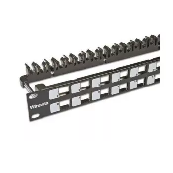 Patch panel 1U Wirewin WKS PANEL 24 nero