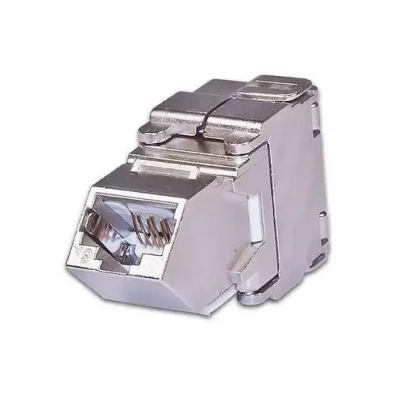Modulo keystone Wirewin WKS JACK KAT6A STP 45 angolato argento