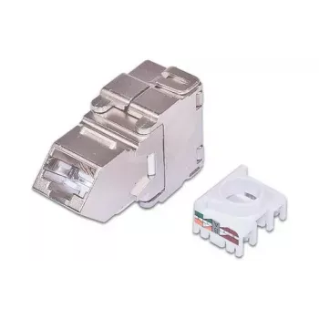 Modulo keystone Wirewin WKS JACK KAT6A STP 45 angolato argento