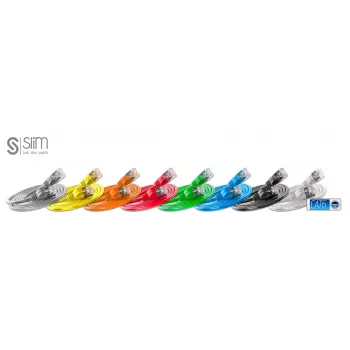 Cavo di rete sottile patch cord sottili Light STP Cat6 1m grigio