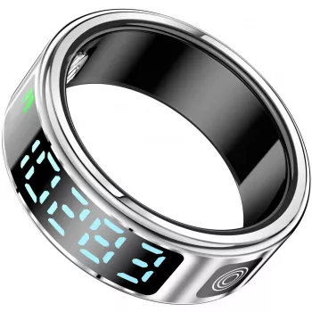 Smart Ring Beafon SR21 argento taglia 11 (64,6 mm) – accessorio portatile per notifiche e controllo