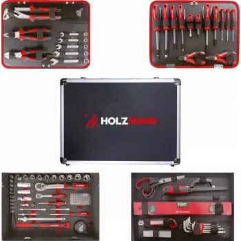 Cassetta per attrezzi Holzmann WZK119ECO — set da 119 pezzi, design robusto