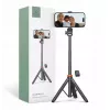 Tech-Protect L03S Selfie stick treppiede con telecomando Bluetooth, nero