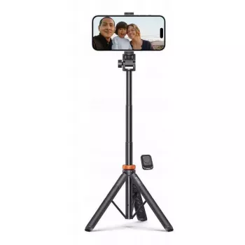 Asta selfie con treppiede Tech-Protect L03S con telecomando Bluetooth, nero