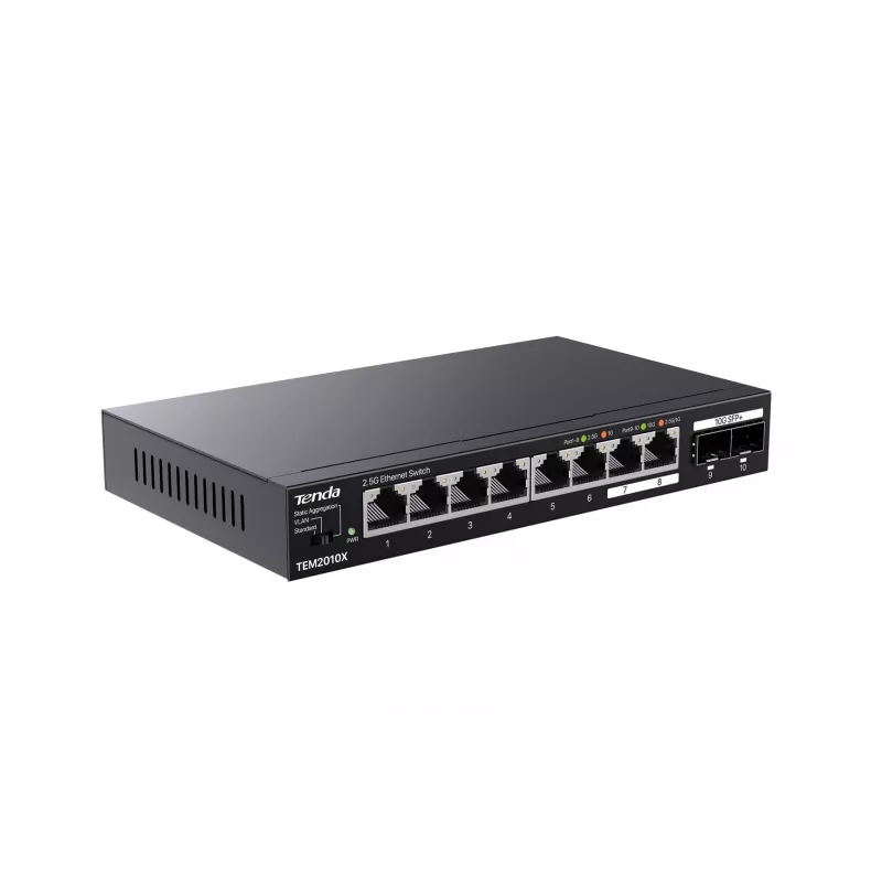 Switch di rete Tenda TEM2010X 2.5G Ethernet (100/1000/2500) desktop nero