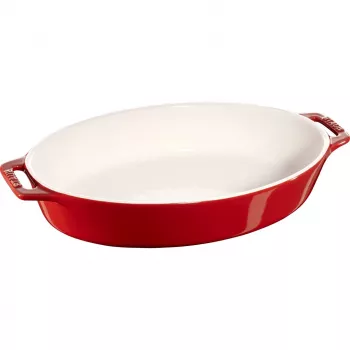 Piatto ovale in ceramica Staub - 2,3 l, rosso