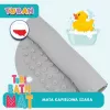 Tappetino da bagno antiscivolo grigio