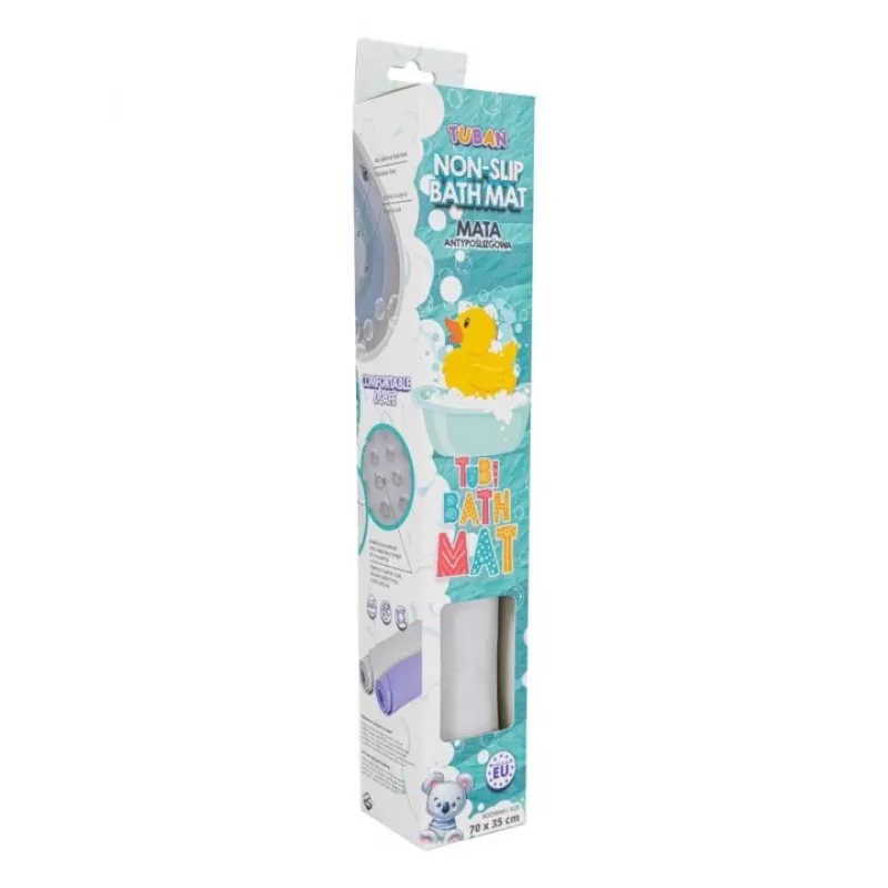 Tappetino da bagno antiscivolo grigio