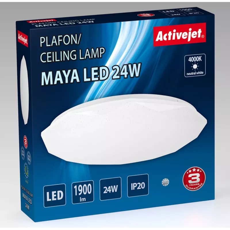 Plafoniera LED Activejet AJE-MAYA 24W