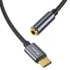 Baseus L54 adattatore audio USB-C + mini jack 3,5 mm (nero+grigio)