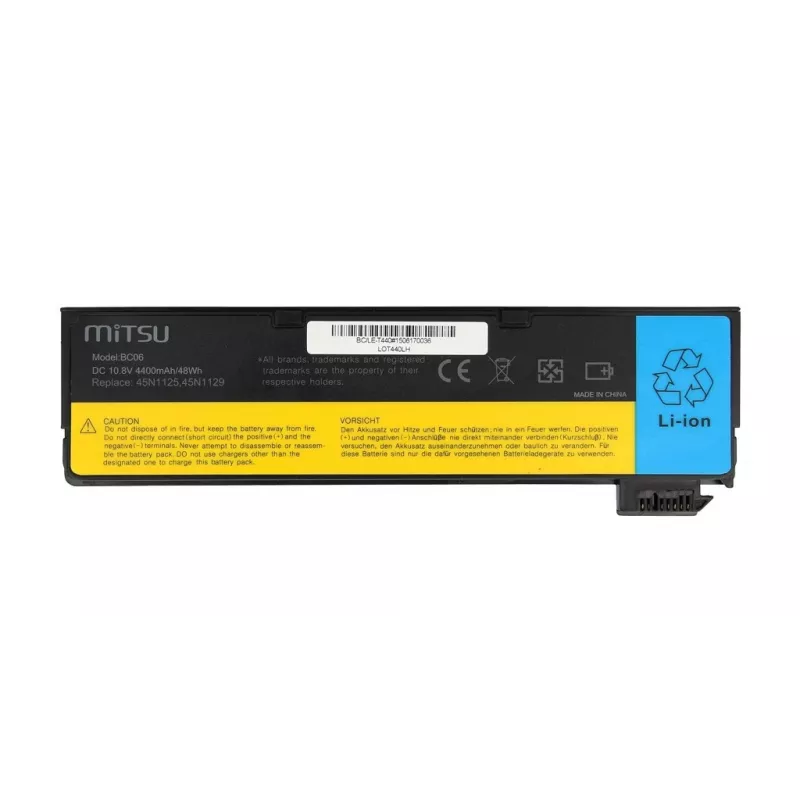 Batteria ricaricabile per Lenovo T440, X240 4400 mAh (48 Wh) 10,8 - 11,1 Volt