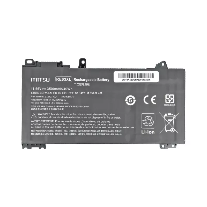 Mitsu per HP430G6/450G6 3500mAh (40Wh) 11,55V